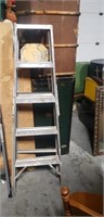 Older aluminum ladder