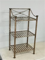 metal tiered stand  32" tall  16" wide