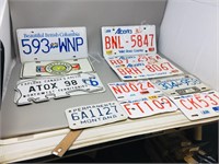 16- assorted licence plates