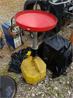 OIL CATCH PAN ON STAND