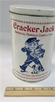 Advertising - Cracker Jack Tin Container H 9" X 5