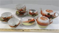 Asian Tea Set - hand-painted - Made in Japan