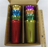 Tumbler Cup Set of 8 - Color Craft - Aluminum -NIB