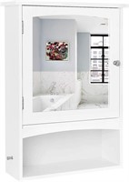 VASAGLE Mirror Cabinet, Wall Storage Cabinet with