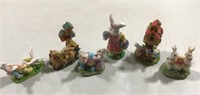 Easter Village pieces