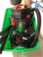 Shop Vac in a tote Porter Cable brand