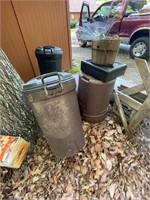 Trash Cans and Assorted Items