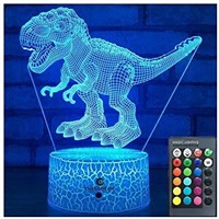 NEW - Easuntec Dinosaur Toys 3D Night Light with