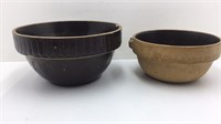 Brown Crock Bowl 10 inches in diameter has a
