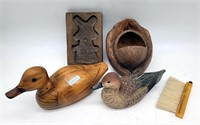Signed Duck Decoy, Windmill Cookie Press +