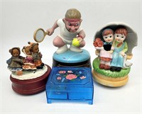 (4) Eclectic Music Boxes - Tennis Guy ++