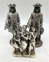 William Penn Tricentennial Pewter Figurines & Spir