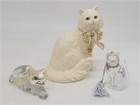 Lenox Pave Jewel Collection Cat, Crystal Cat, Sitt