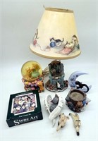 Cat Lamp, Blake Jensen Cat Figurines, Coasters +