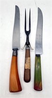 Bakelite Handle Kitchen Knives +1
