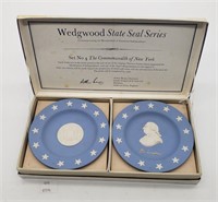Wedgwood State Seal Series Set No 4 New York Blue