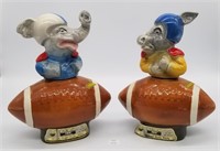 Ceramic Political Elephant & Donkey Football Jim B