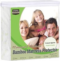 Waterproof Bamboo Mattress Protector (FULL)