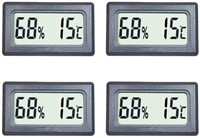 Veanic 4-Pack Mini Digital Thermometer Hygrometer