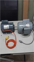 2- 110  volt electric motors. 1 is 3/4 H P, not