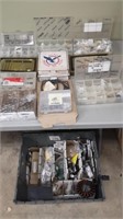 Bin of misc parts and accessories