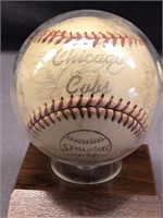 1965/66 CHICAGO CUBS AUTOGRAPHED GAME BALL ERNIE