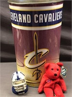 CLEVELAND CAVALIERS TRASH CAN WITH INDIANAPOLIS