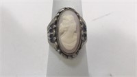 Cameo Ring Sterling Silver