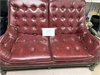 Vintage style Red Loveseat