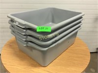 4 Grey Bus Bins