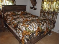 ASHLEY QUEEN BED WITH MATTRESS AND  BOX SPRINGS