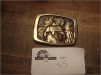 DOG AND DUCK BELT BUCKLE