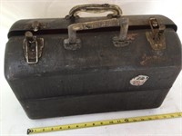 Vintage metal tackle box