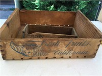 Vintage fruit crate.  18” x 14”.  Cheese box