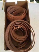6 leather belts-NEW
