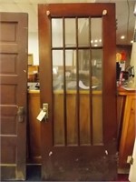 Antique Wooden Door with Glass Windows