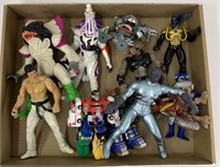 Flat of action figures - Transformers, Bandai,