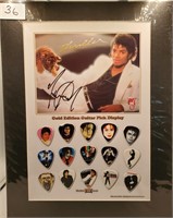 Michael Jackson Collector Guitar Pick Set.