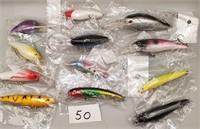 Fishing Lures / Assorted Lot of 12