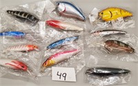 Fishing Lures / Assorted Lot of 12