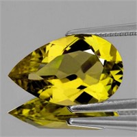 Natural  Yellow Beryl 'Heliodor' 12x8 MM{Flawless-