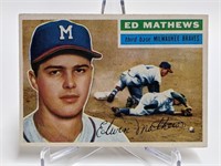1956 Topps Baseball - Eddie Mathews #107 (MK)