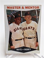 1960 Topps Baseball Willie Mays Master & Mentor #7