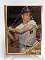 1962 Topps Baseball - Roger Maris #1 (Glue Spot)
