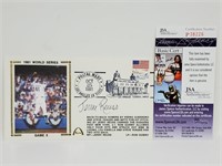 1981 World Series Cachet Cover w/ Jerry Ruess AUTO