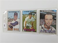 1967 Topps Baseball 3 Cards HOFers