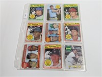 1969 Topps Baseball 9 Cards HOF'ers & Stars