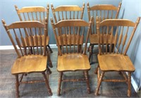 (6) 1970’S COCHRANE BAY COLONY MAPLE DINING CHAIRS
