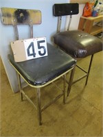 2 Industrial shop stools