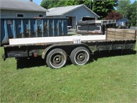 1991 Doolittle 16' double axle transport trailer